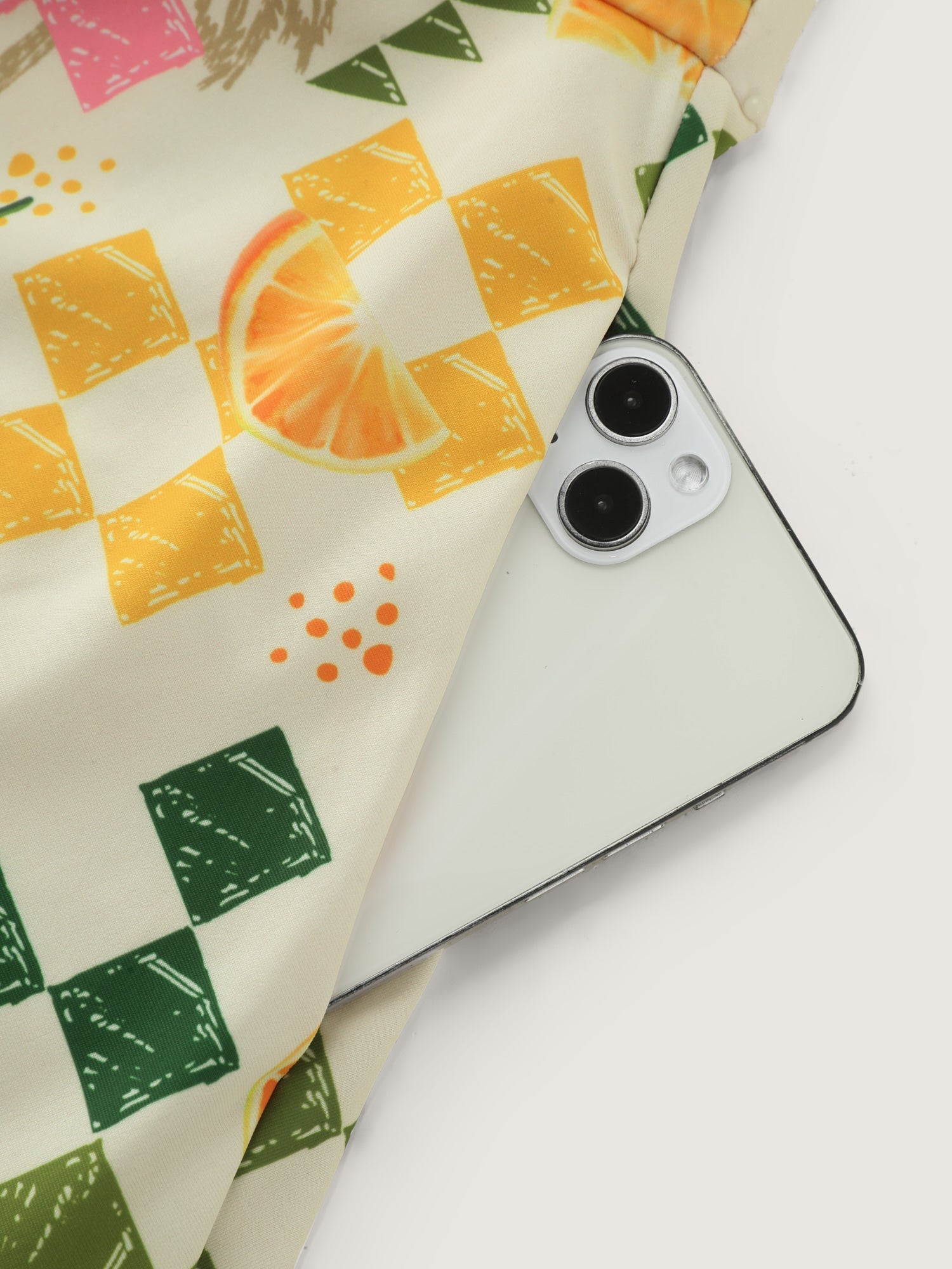 Anti-Float Tie Citrus Print Swim Dress