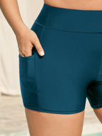 Sculpting Pockets Solid Swim Shorts