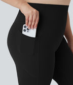 Plus Size UltraSculptTM SoCinched High Waisted Butt Lifting Tummy Control Shaping Training Leggings with Pockets