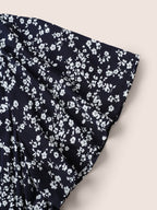 Bloom Dress - Flutter Sleeve Ditsy Floral Pocket Split Maxi Dress