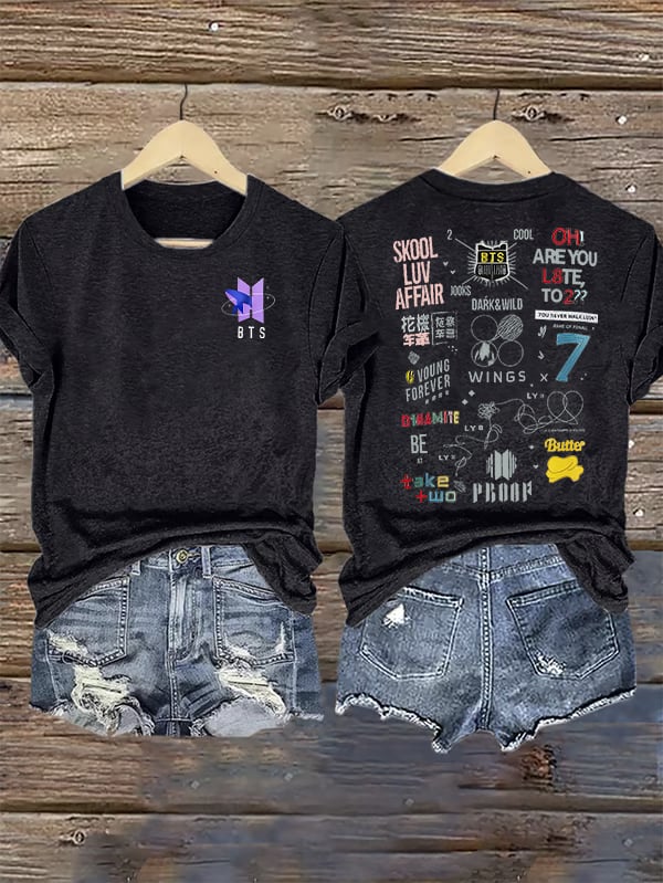 Women's  BTS Print T-Shirt