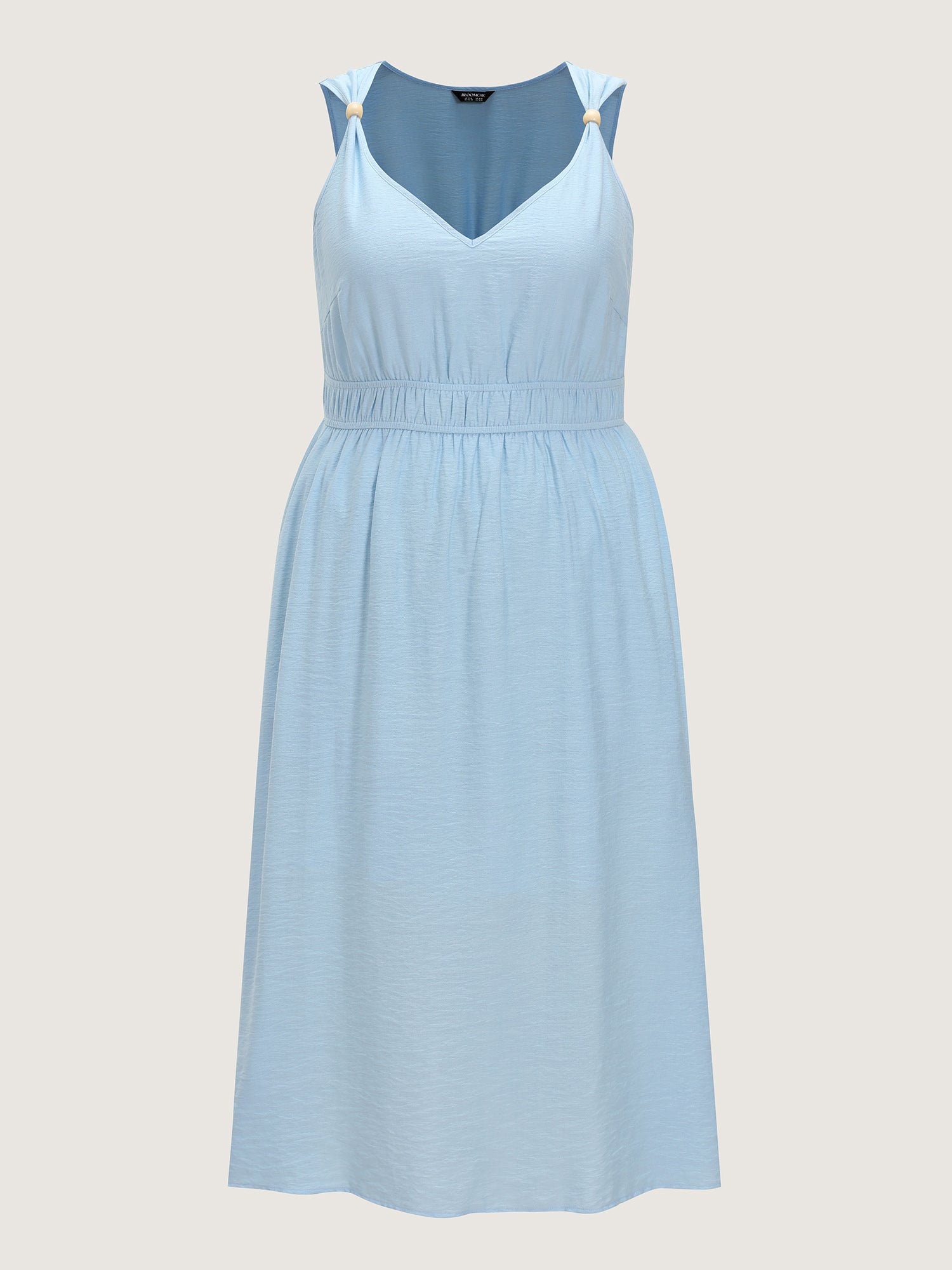 Breathable Waist-Defining Cami Midi Dress