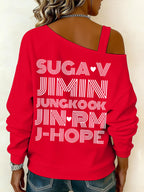 Women's BTS lovers Printed Sweatshirt