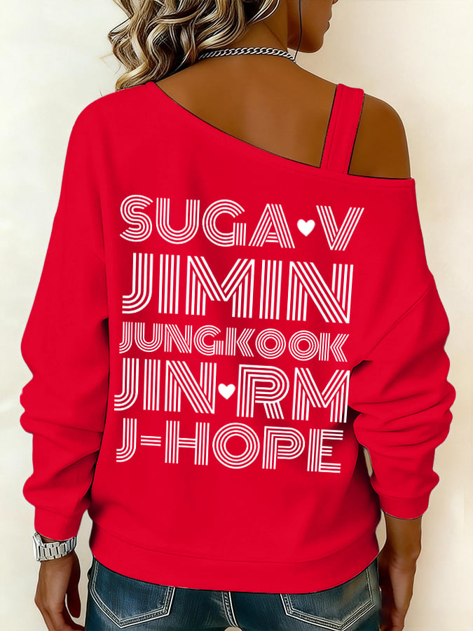 Women's BTS lovers Printed Sweatshirt