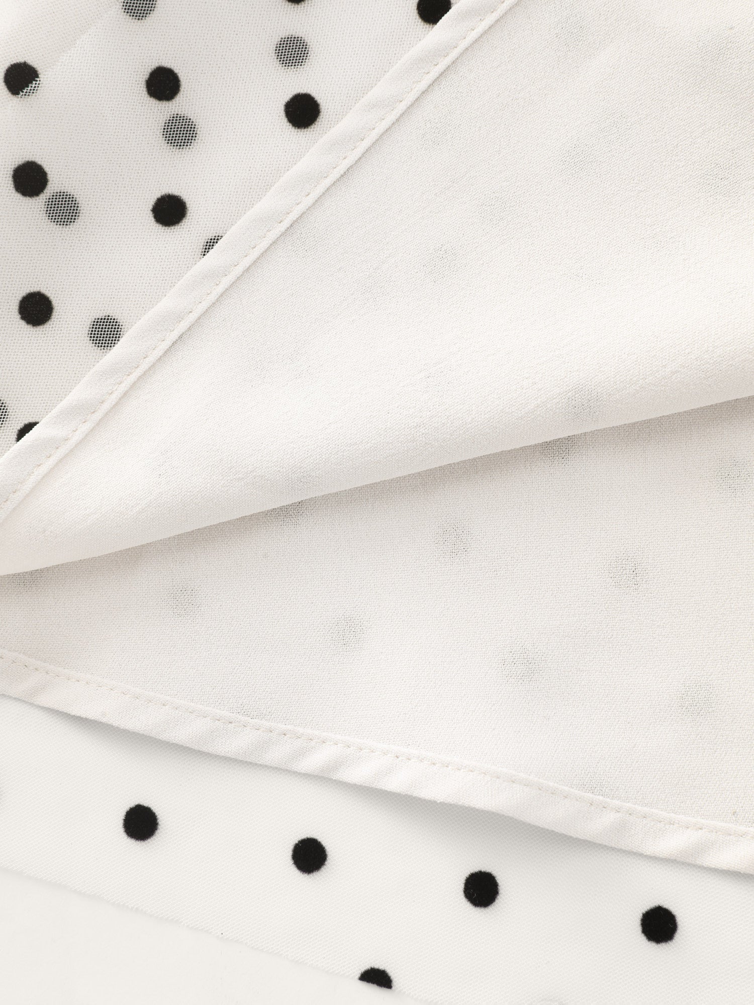 Polka Dot Charm Shirred Sheer Midi Dress