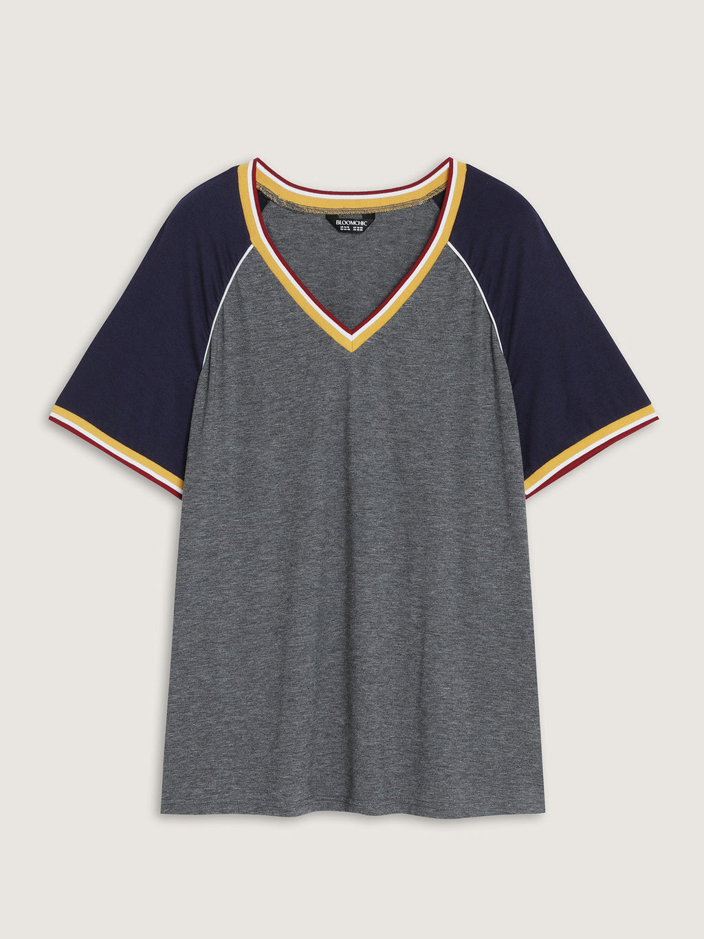 Supersoft Color Contrast Raglan Sleeve T-Shirt