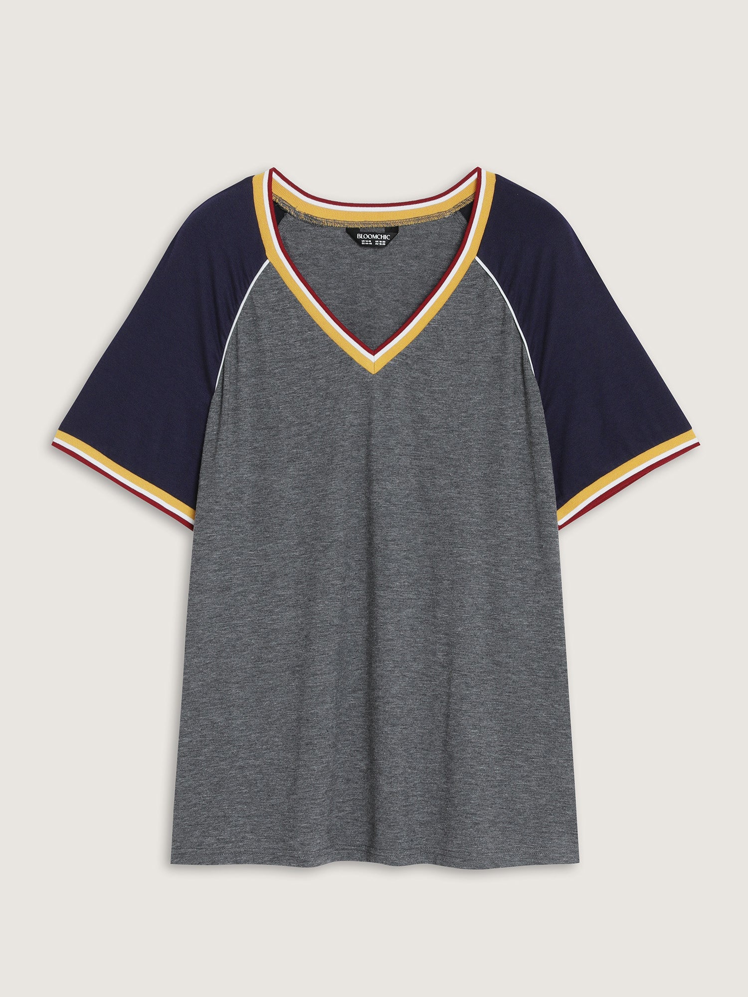 Supersoft Color Contrast Raglan Sleeve T-Shirt