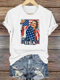Women's  Funny Character Print T-Shirt