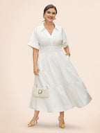 Midfield Tiered Midi Shirt Dress