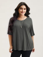 Supersoft Round Neck Plain T-Shirt
