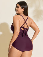 Tummy-Control Side Panel One-Piece Swimsuit
