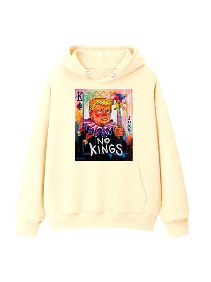 Unisex  No Kings In America Print Casual  Hoodie