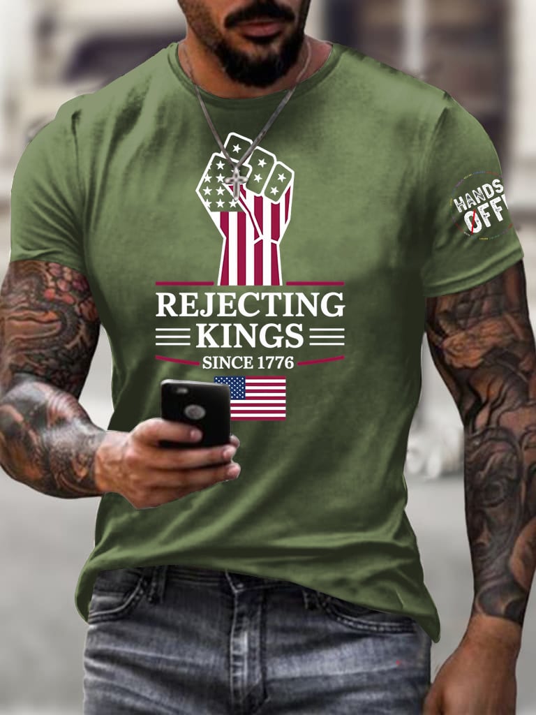 🔥Buy 3 Get 15% Off🔥Men's Fashion Casual American Kingless Short-Sleeved T-Shirt