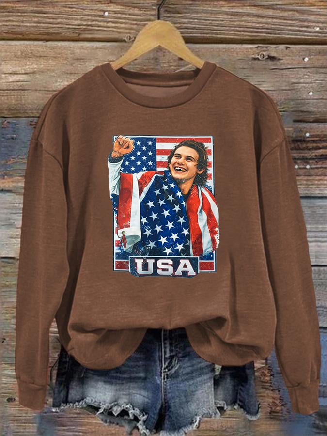 Women's  Funny Character Print  Sweater