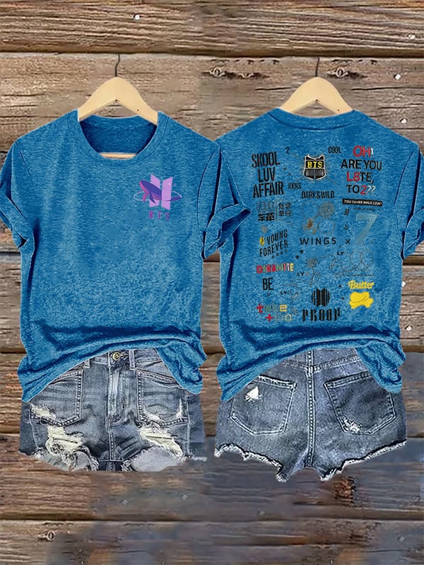 Women's  BTS Print T-Shirt