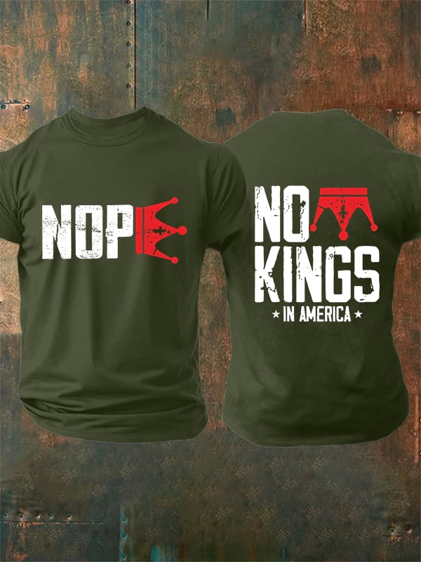 🔥Buy 3 Get 15% Off🔥Men's  No Kings In America T-Shirt