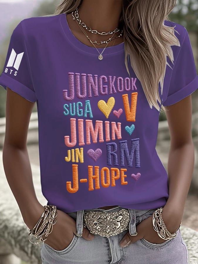 Women'S 2026 Bts Comeback Art Print T-Shirt