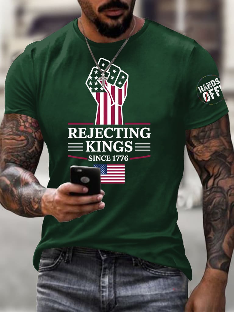 🔥Buy 3 Get 15% Off🔥Men's Fashion Casual American Kingless Short-Sleeved T-Shirt