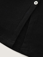 Stretchy Button-Front Tunic Style Top