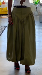 Women Spliced Solid Color Casual Pants