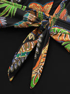 Tropical Escape Layered One-Piece Swimsuit