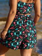 Ocean Print Pockets Swim Shorts