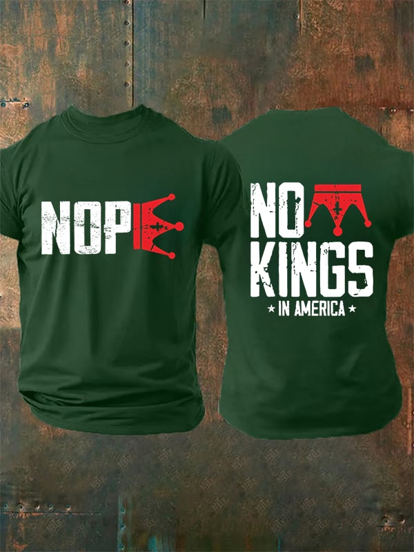 🔥Buy 3 Get 15% Off🔥Men's  No Kings In America T-Shirt