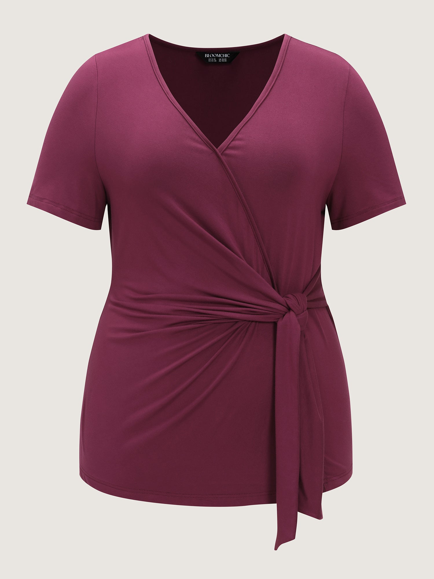 Supersoft Draped Side-Tie T-Shirt