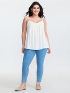 Supersoft Stretchy Pleated Tank Top