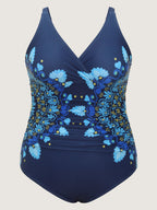 Boho Print Tummy-Control One-Piece Swim