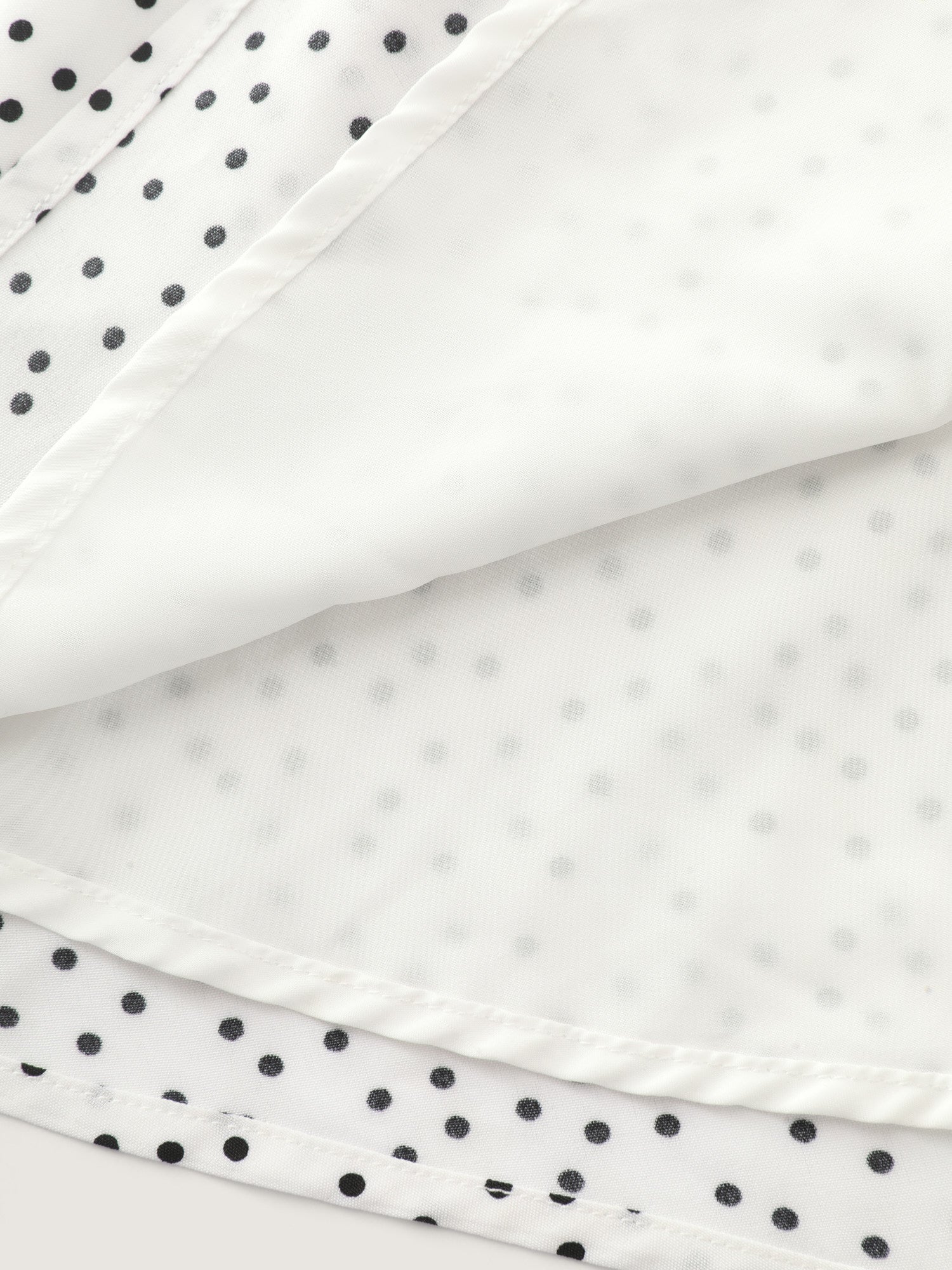 Polka Dots Shirred Ruffled Sleeve Blouse