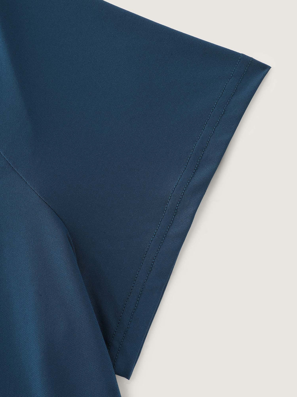 Stretchy Knotted Draped Neckline Blouse
