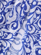 Sarong Set Geometric Print Mesh One-Piece Swim