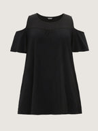 Supersoft Bust-Friendly Shoulder Cut-Out T-Shirt