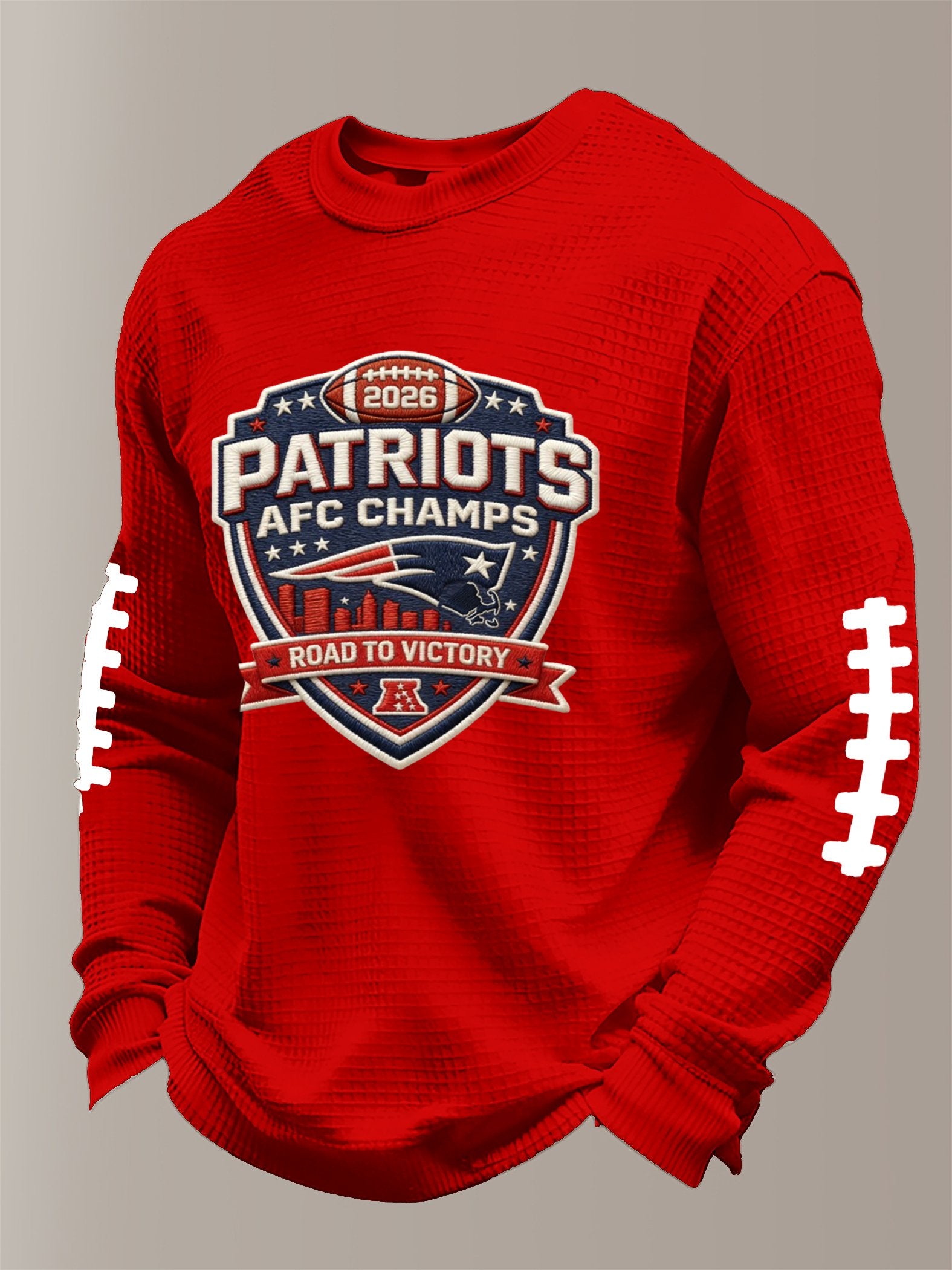Men's Football Printed Waffle Top