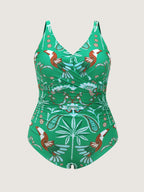 Paisley Print Tummy-Friendly One-Piece Swim