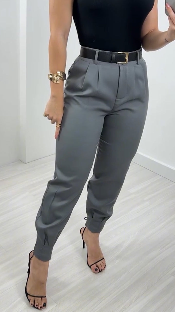 Women's Casual Cuffed Commuter Trousers