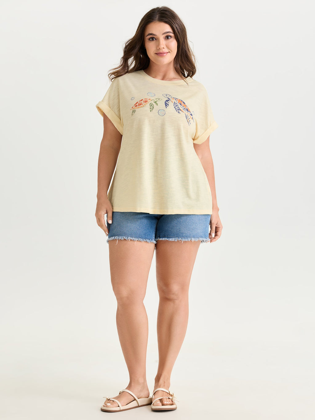 Supersoft Happy Turtle Print T-Shirt