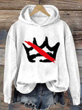 🔥Buy 3 Get 15% Off🔥Women's No Kings Print Hoodie