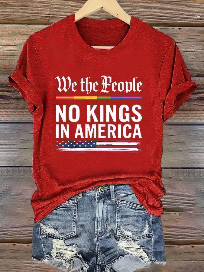 🔥Buy 3 Get 15% Off🔥Women's Fashion Casual American Kingless Print T-Shirt