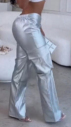 Ladies' Solid Color Casual Pants