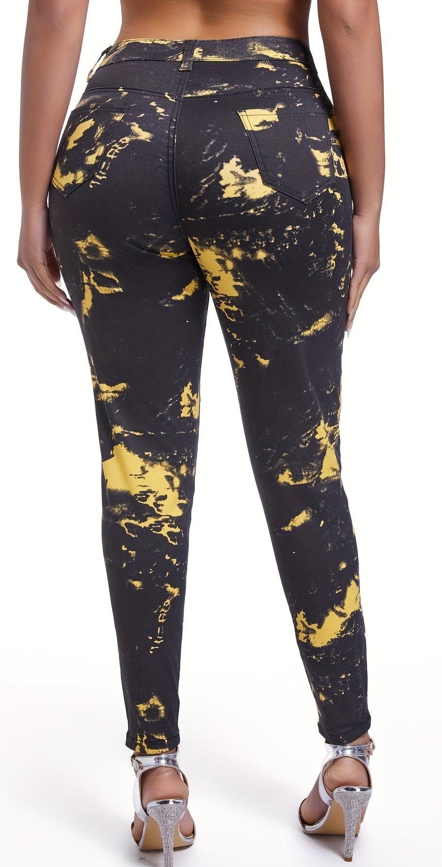 Ladies Cross Dyed Casual Jeans