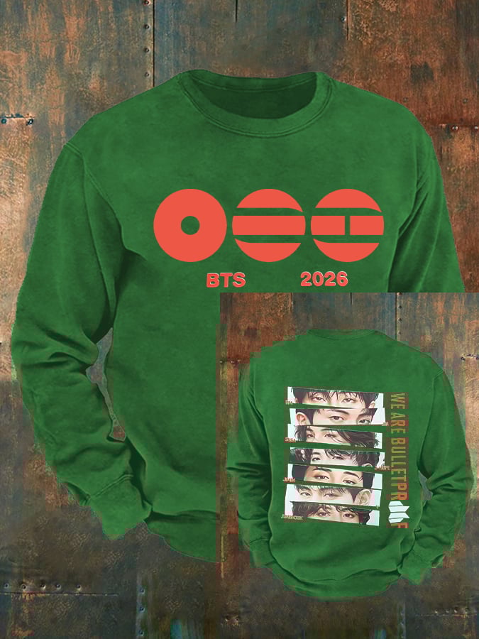 Men's K-pop Print  Sweatshirt