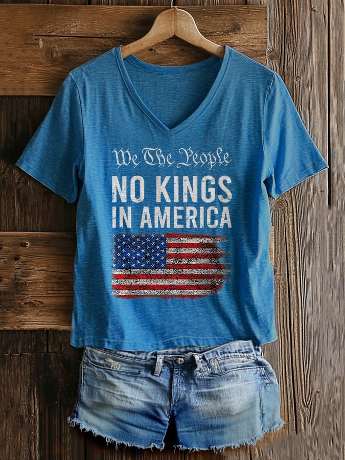 🔥Buy 3 Get 15% Off🔥Women's Casual Fashion American Kingless Printed T-Shirt