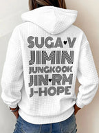 Women's Retro Leisure  Print Hoodie