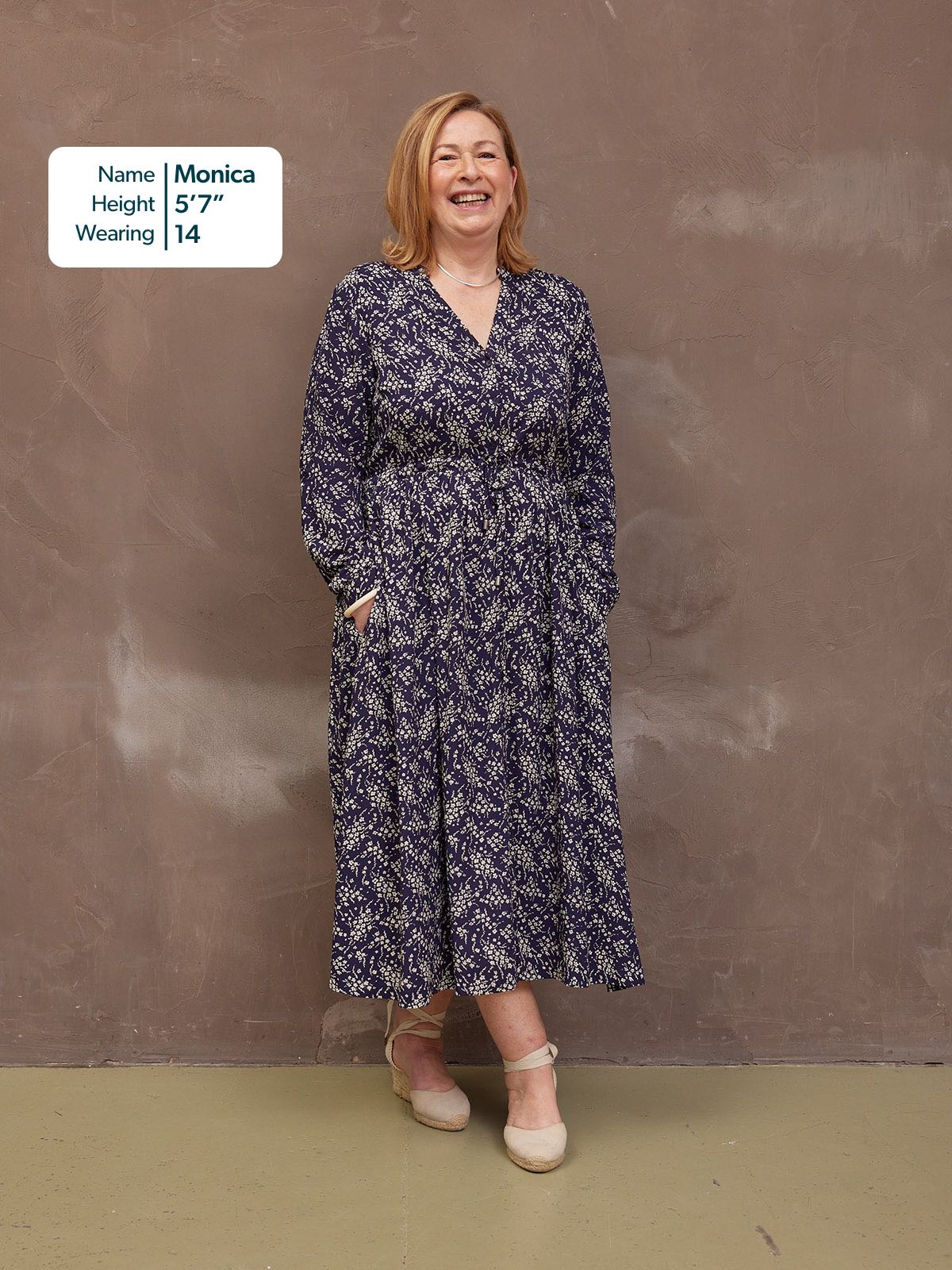 Ashleigh Shirt Dress - Navy Floral Print