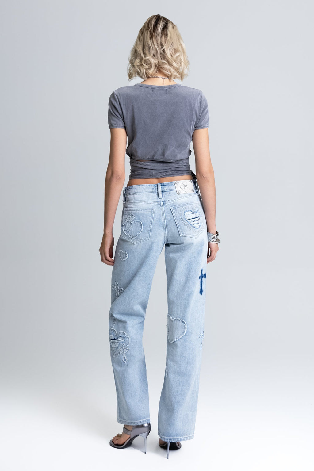 Aryanna Heart Cross Slim Wide