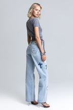 Aryanna Heart Cross Slim Wide