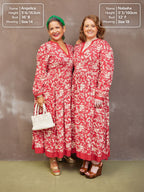 Barbara Red Floral Dress