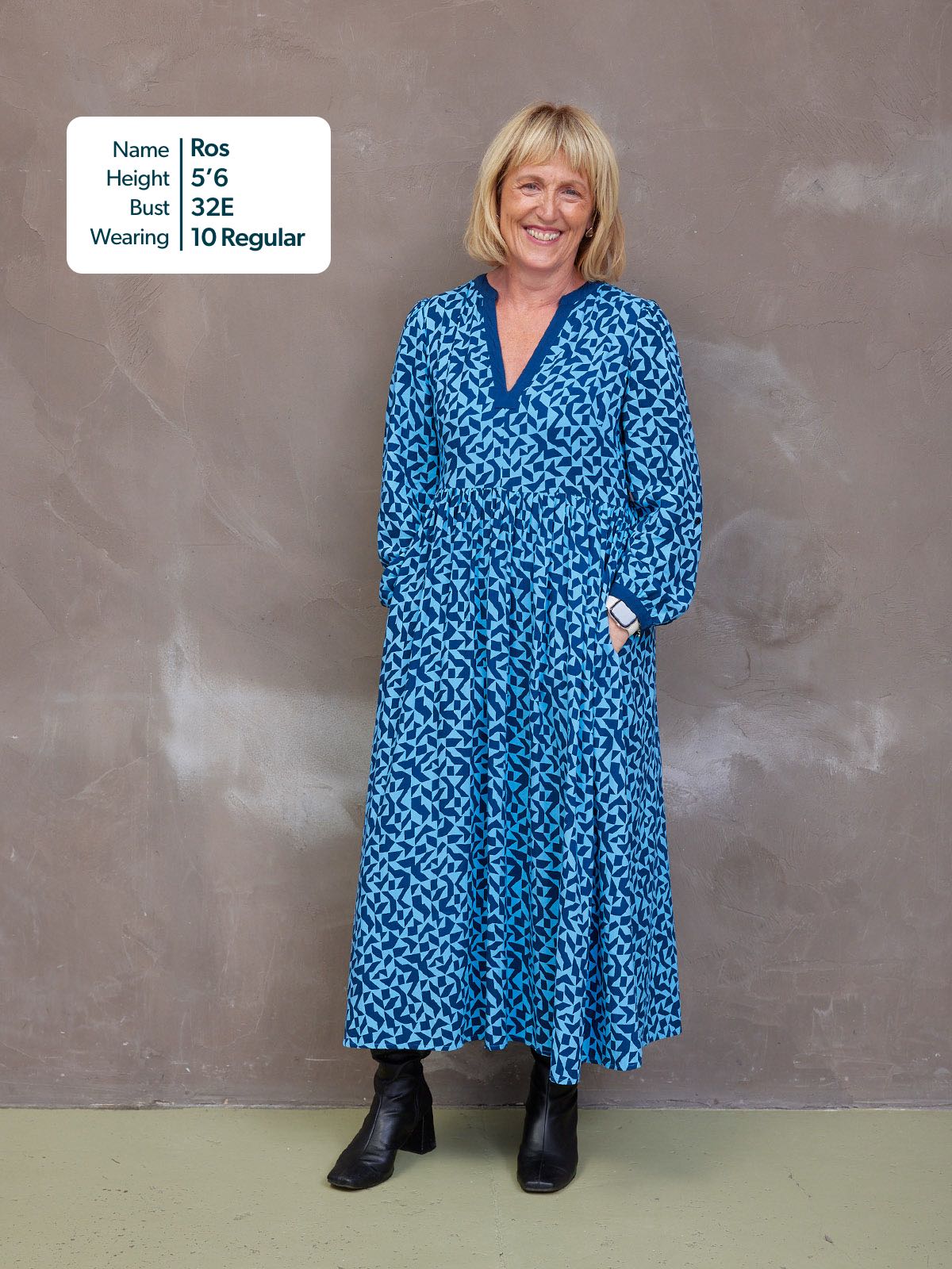 Barbara Geo Print Dress